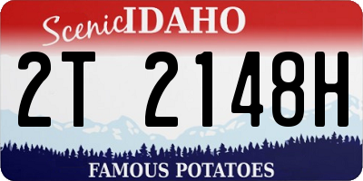 ID license plate 2T2148H