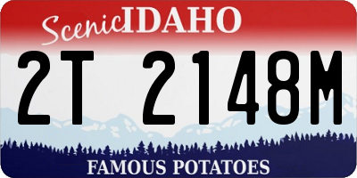 ID license plate 2T2148M