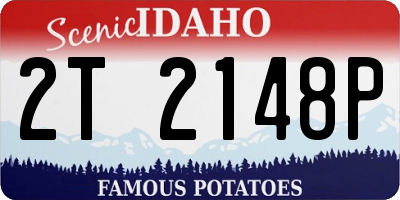 ID license plate 2T2148P