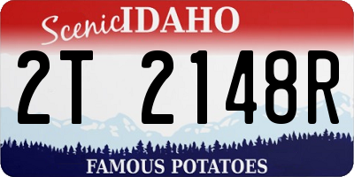 ID license plate 2T2148R