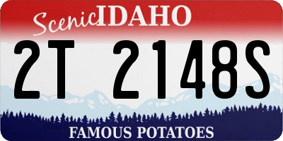 ID license plate 2T2148S