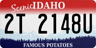 ID license plate 2T2148U