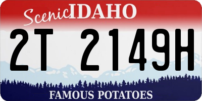 ID license plate 2T2149H