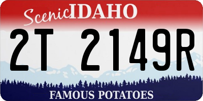 ID license plate 2T2149R