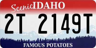 ID license plate 2T2149T