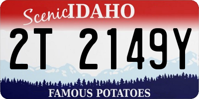 ID license plate 2T2149Y