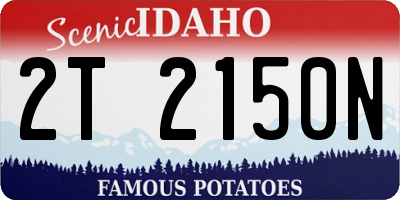 ID license plate 2T2150N