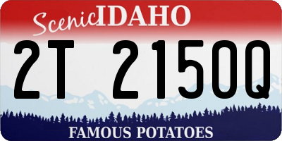 ID license plate 2T2150Q