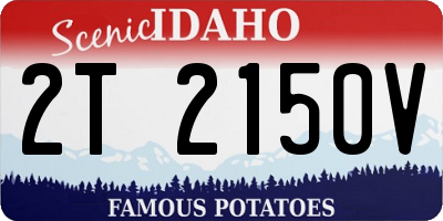 ID license plate 2T2150V