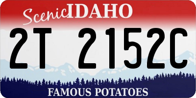 ID license plate 2T2152C