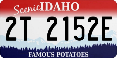 ID license plate 2T2152E