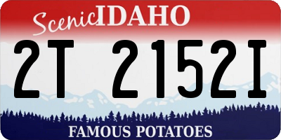 ID license plate 2T2152I
