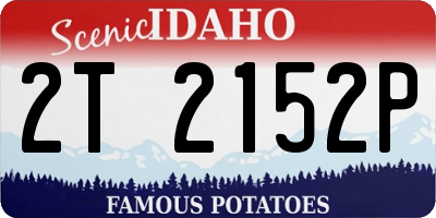 ID license plate 2T2152P