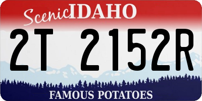 ID license plate 2T2152R