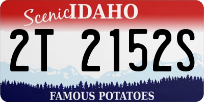 ID license plate 2T2152S