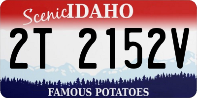 ID license plate 2T2152V