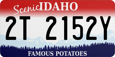ID license plate 2T2152Y