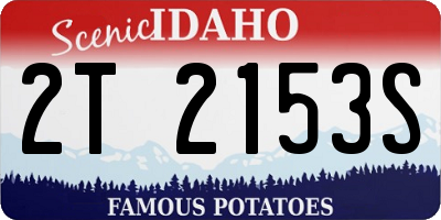ID license plate 2T2153S