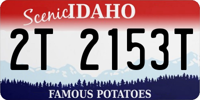 ID license plate 2T2153T