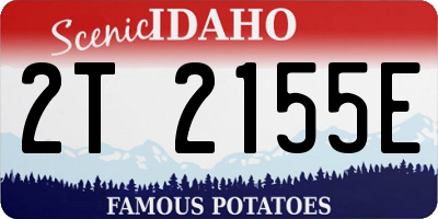 ID license plate 2T2155E