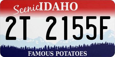 ID license plate 2T2155F