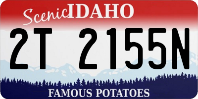 ID license plate 2T2155N