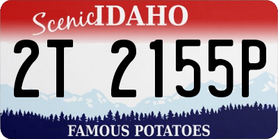 ID license plate 2T2155P
