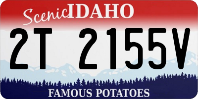 ID license plate 2T2155V