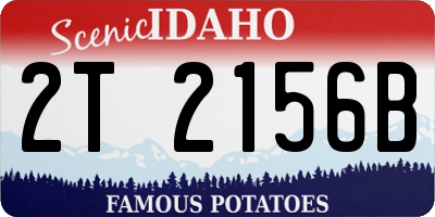 ID license plate 2T2156B
