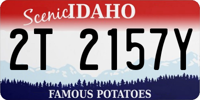 ID license plate 2T2157Y