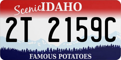 ID license plate 2T2159C