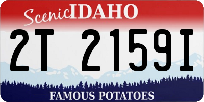 ID license plate 2T2159I