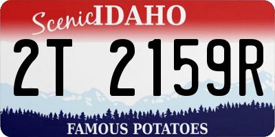 ID license plate 2T2159R
