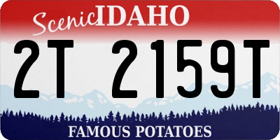 ID license plate 2T2159T