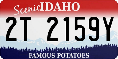 ID license plate 2T2159Y