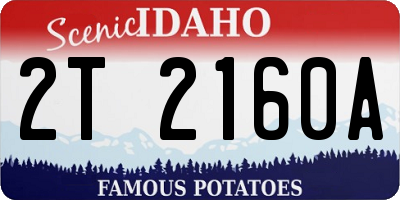 ID license plate 2T2160A