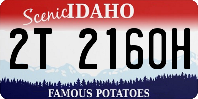 ID license plate 2T2160H