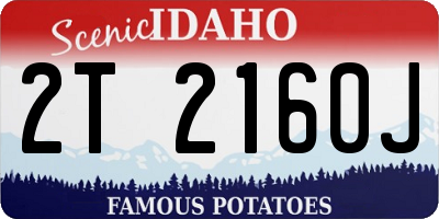 ID license plate 2T2160J