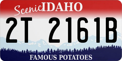 ID license plate 2T2161B