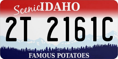 ID license plate 2T2161C