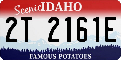 ID license plate 2T2161E