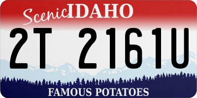 ID license plate 2T2161U