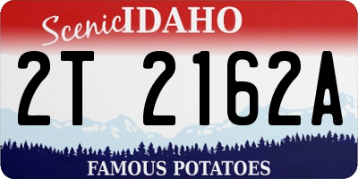 ID license plate 2T2162A