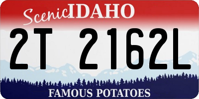 ID license plate 2T2162L