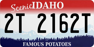 ID license plate 2T2162T