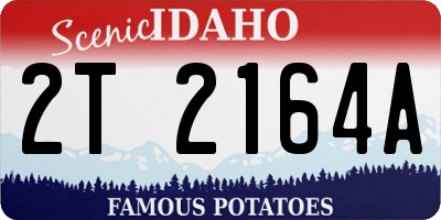 ID license plate 2T2164A
