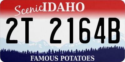 ID license plate 2T2164B