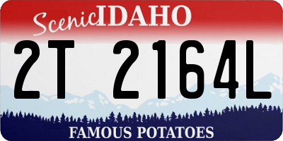 ID license plate 2T2164L