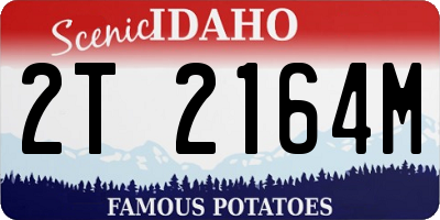 ID license plate 2T2164M