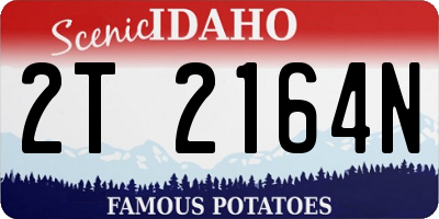 ID license plate 2T2164N